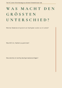 Know your Way – hochwertiges Arbeitsbuch für eine geführte Selbstklärungsreise mit Fokus auf Identität, Orientierung und bewusste Entscheidungen.